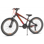 Detský bicykel 24 Kands Master Dual Tourney Hlinikový 14,5 Čierno-oranžový matný